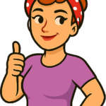 Woman giving thumbs up gesture