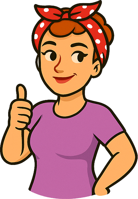 Woman giving thumbs up gesture
