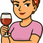 Woman holding a glass of wine